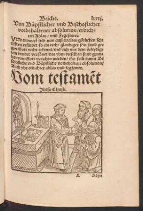 Vom testament Jhesu Christi.