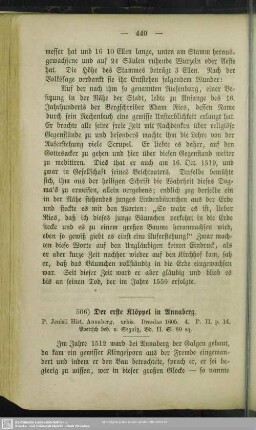 506. Der erste Klöppel in Annaberg