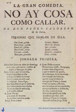 No ay cosa como Callar.