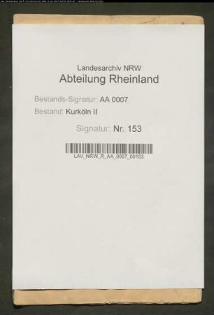 Bündnisvertrag zwischen Frankreich und Kurköln 1701 Februar 13.