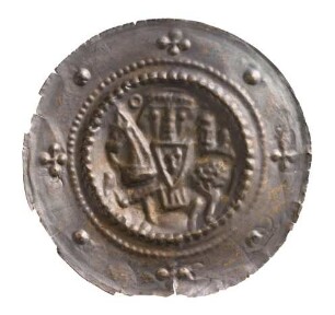 Münze, Brakteat, Pfennig, 1230 - 1240