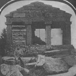 Erster Weltkrieg - "Kriegserinnerungen an Nordfrankreich und die Vogesen". "Donon (Dép. Bas-Rhin) Tempel"