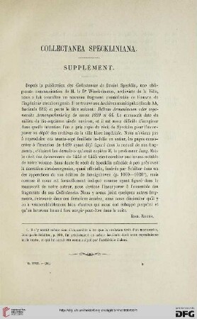 2.Ser. 17.1895: Collectanea Speckliniana : supplément