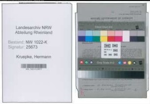 Entnazifizierung Hermann Kruepke , geb. 16.03.1888 (Polier)