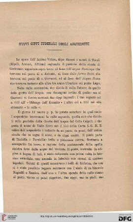 27: Nuovi cippi iugerali degli acquedotti