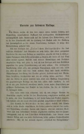 Vorrede zur siebenten Auflage