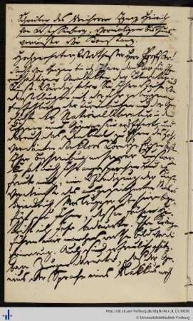 Brief von Ignaz Heinrich von Wessenberg an Franz Karl Grieshaber (12.04.1842)