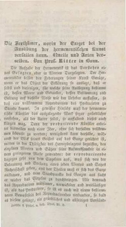 1-34 Die Irrthümer, worein der Exeget bei der Ausübung der hermeneutischen Kunst verfallen kann : Quelle und Arten derselben