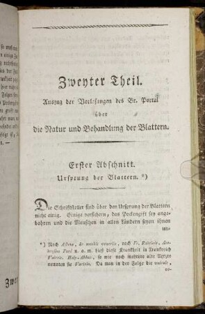Erster Abschnitt. Ursprung der Blattern.