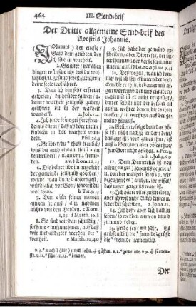 Der Dritte allgemeine Send-Brif des Apostels Johannis