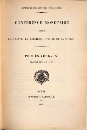 Procès-verbaux, 1875