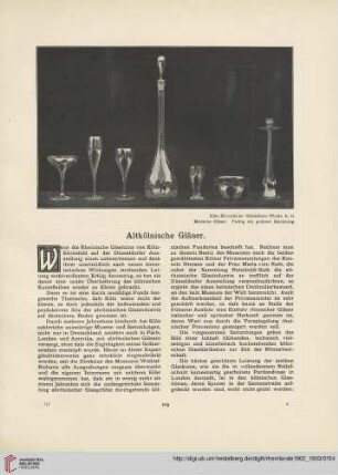 Altkölnische Gläser