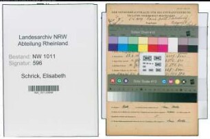 Entnazifizierung Elisabeth Schrick , geb. 27.02.1915 ()