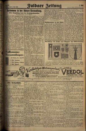 Zweite Ausgabe vom Samstag, den 31. Mai 1930.