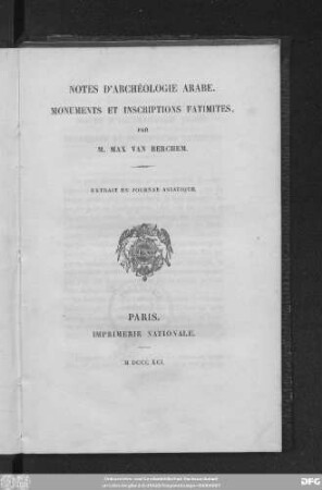 [1]: Monuments et inscriptions Fatimites
