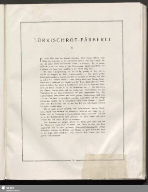 Türkischrot-Färberei