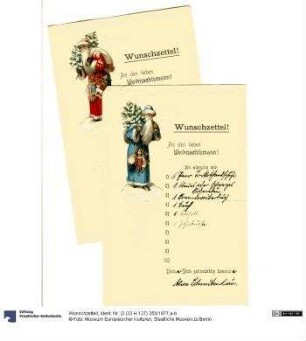 Wunschzettel!