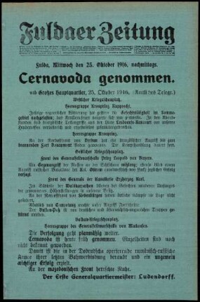 Ausgabe vom Mittwoch, den 25. Oktober 1916.