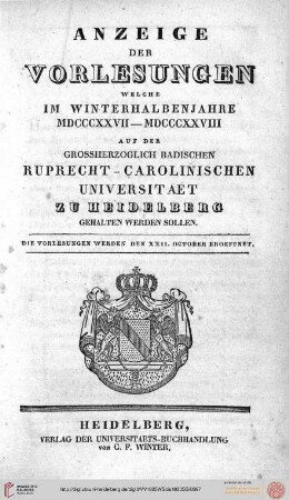 Wintersemester 1827/1828