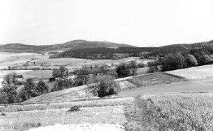 Steina-Obersteina. Blick vom Windmühlengehöft