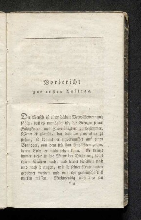 Vorbericht zur ersten Auflage.