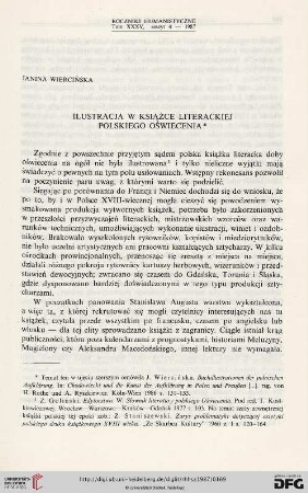 35: Ilustracja w książce literackiej polskiego Oświecenia