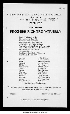 Prozess Richard Waverly