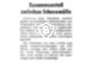 Zusammenstoß zwischen Schneewälle