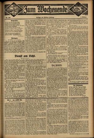 Dritte Ausgabe vom Sonntag, den 01. Oktober 1933.
