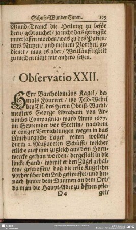 Observatio XXII.