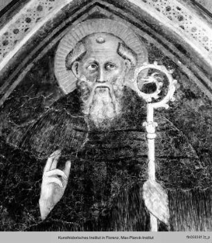 Der Heilige Benediktus, segnend
