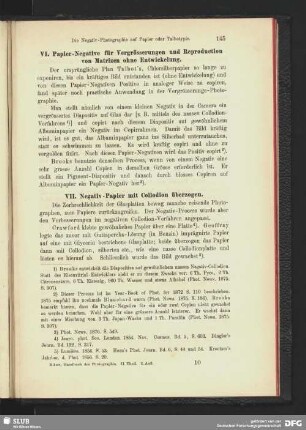 VII. Negativ-Papier mit Collodion überzogen