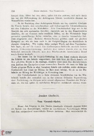 Zweiter Abschnitt: Vom Visceral-Skelet