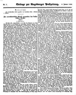 Augsburger Postzeitung. 1856 = Jg. 170, [1] = 1 - 6