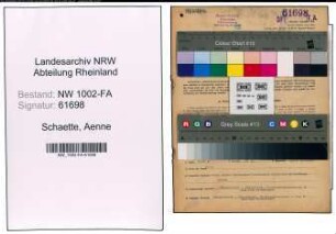 Entnazifizierung Aenne Schaette, geb. 22.08.1896 (Haendlerin)