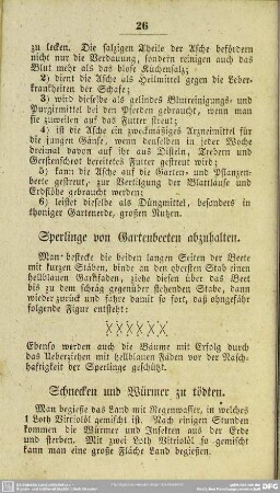 Schnecken und Würmer zu tödten