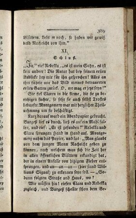 XI. Schluß.