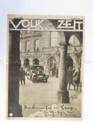 Sozialdemokratische Wochenzeitschrift "Volk und Zeit" u.a. zur 2. Haager Konferenz