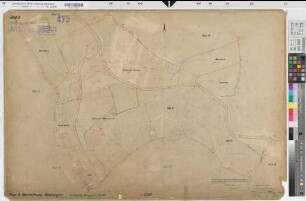 Wettringen (Wettringen), Umlegung Wettringen, Bl. 2 Zuteilungskarte Flur 9