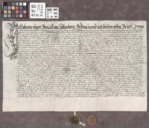Friedberg: Revers des Johann Oyger Brendel v. Homburg bei seiner Bestallung zum Burggrafen