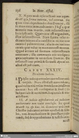 Caput XXXIV. De ultimo Judicio