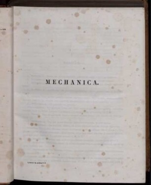 Mechanica.
