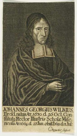 Bildnis des Johannes Georgius Wilkius