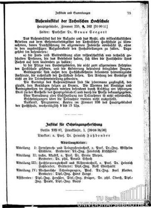 Institut für Schwingungsforschung