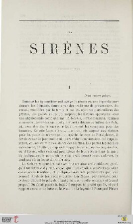 N.S. 10.1864: Les sirènes
