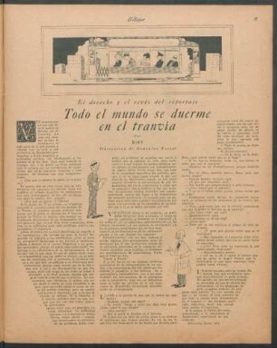 Todo el mundo se duerme en el tranvía : El derecho y el revés del reportaje