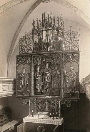 Flügelaltar : Flügelaltar (geöffnet, 1507-um 1515; H. Witten). Ehrenfriedersdorf: St. Nikolaikirche