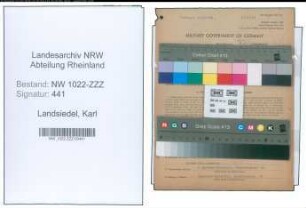 Entnazifizierung Karl Landsiedel , geb. 17.09.1895 (Justizangestellter)