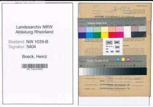 Entnazifizierung Heinz Boeck , geb. 23.01.1921 (Angestellter)