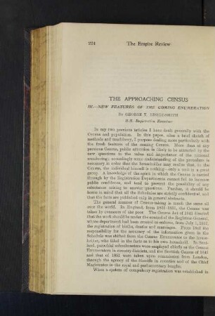 The Approaching Census